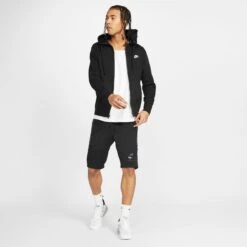 Veste Nike Sportswear Club Fleece -Sport Vêtements Magasin bv2645 010 phsym003