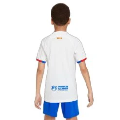Nike Maillot Extérieur Enfant FC Barcelone 2023/24 -Sport Vêtements Magasin nike dx2760 101 blanc bleu royal bleu royal 2