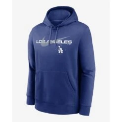 Nike Sweatshirt Los Angeles Dodgers Swoosh Neighborhood Fleece